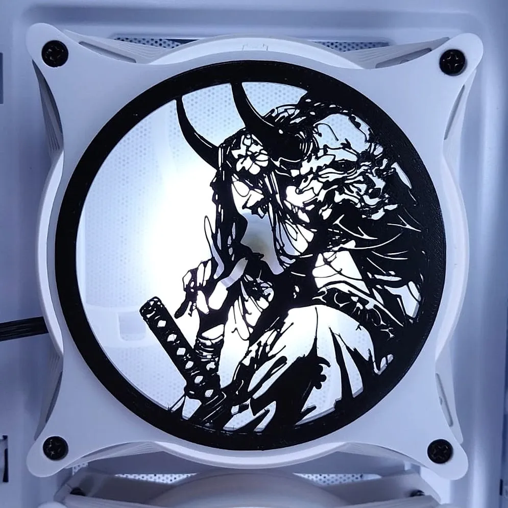 Casey Box CSYB-008 Samuray Anime Karakteri 120x120 mm Fan Kapağı