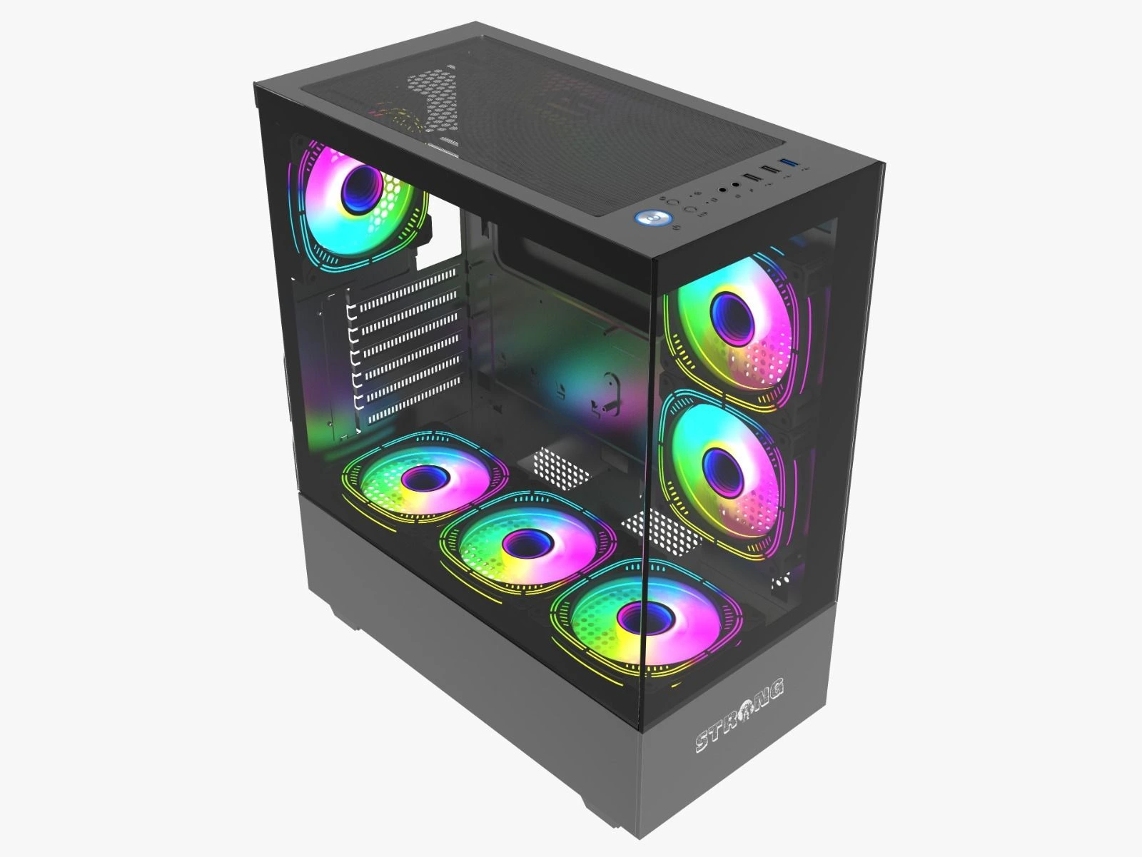 Strong Melkor Siyah 6x 120MM Argb Atx Kasa