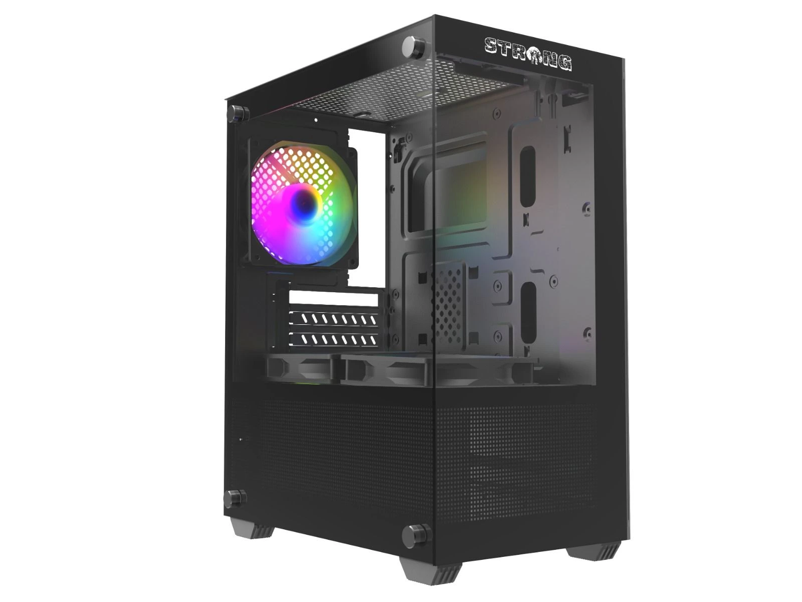 Strong Berry Siyah 3x 120MM Argb Matx Gaming Bilgisayar Kasası Powersız