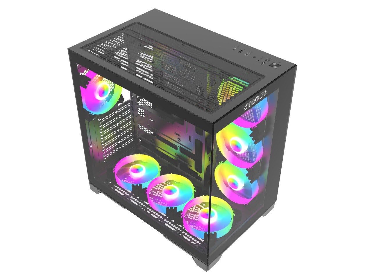 Strong Vhagar ARGB 8 Fanlı Kumandalı Gaming Akvaryum Kasa