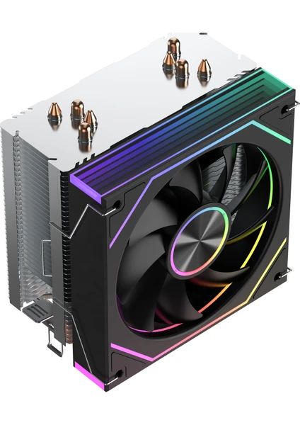 Strong M5-Pro 12CM Argb Fanlı 4 Bakır 135W Kule Tipi Işlemci Fanı (Argb To Sata Hediyeli)